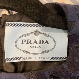 Gorgeous Prada cocktail navy and black cocktail dress. Size 2